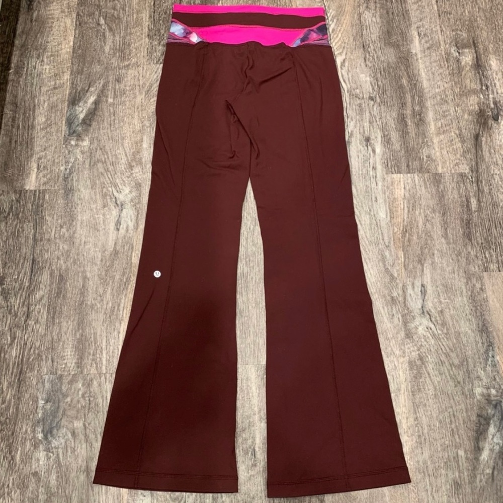 Lululemon 6 Groove Pant III Bordeaux Drama Space Dye Quilt Full On Luon Hi Rise